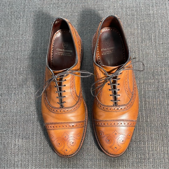 Allen Edmonds Strand Walnut Dainite 9.5 3E EEE Wide - Picture 7 of 8